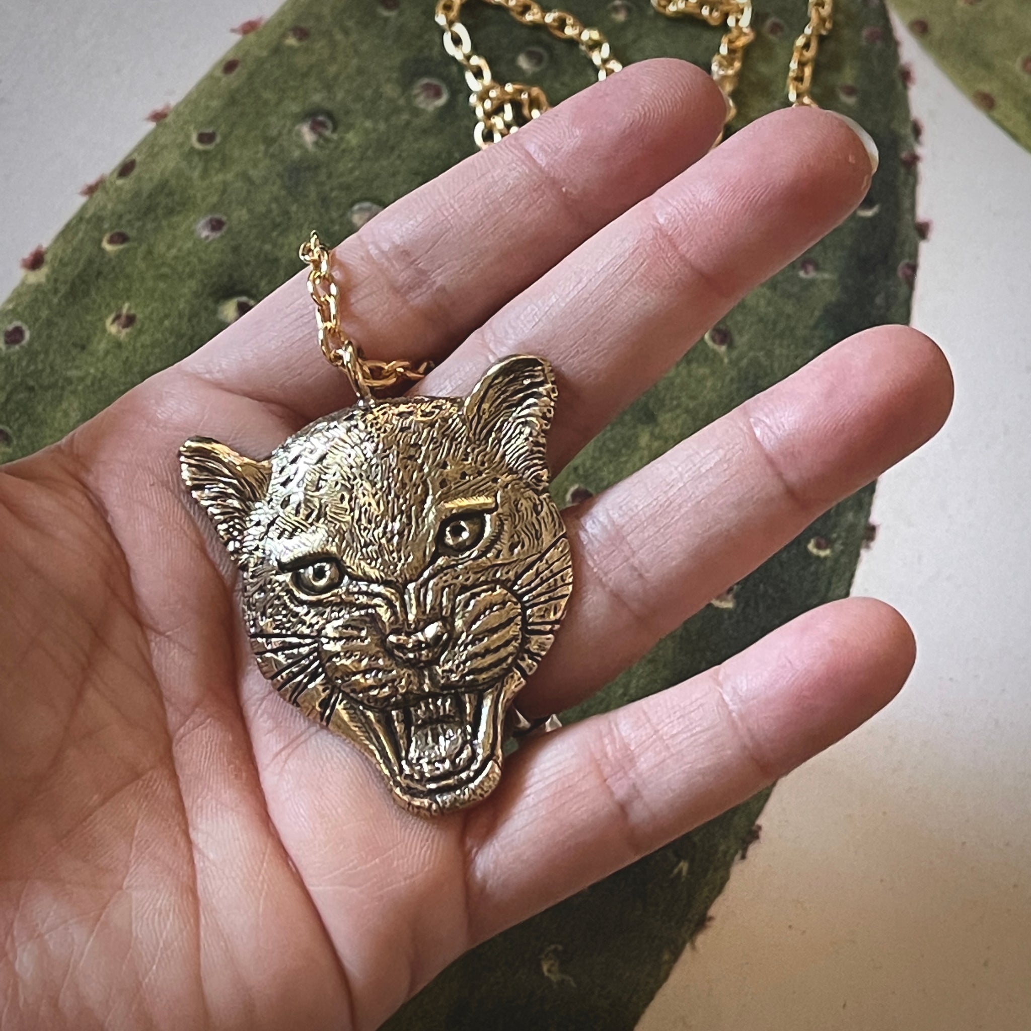 Jaguar head necklace sales