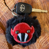 Fuzzy Pom Key Chains by Monster Booty Threads