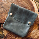 Soft Leather Snap Pouches