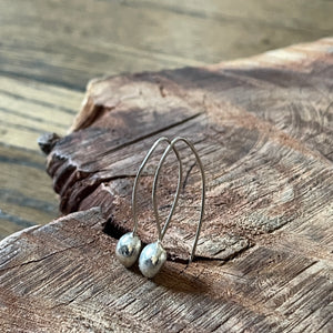 Silver Drop Dangle Earrings by Lumenrose