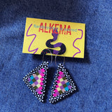 Recycled Plastic Earrings by Alkema Arts
