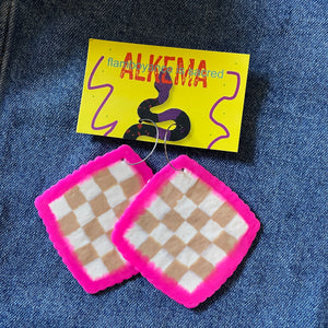 Recycled Plastic Earrings by Alkema Arts