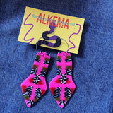 Recycled Plastic Earrings by Alkema Arts