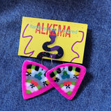 Recycled Plastic Earrings by Alkema Arts