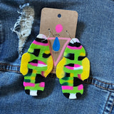 Recycled Plastic Earrings by Alkema Arts