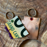 AZ & Saguaro Keychains by the Lost Highway Sign Company