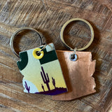 AZ & Saguaro Keychains by the Lost Highway Sign Company