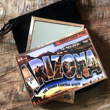Reclaimed Glass and Copper Pocket Mirrors