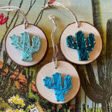 Cacti Ornaments by String & Stencil