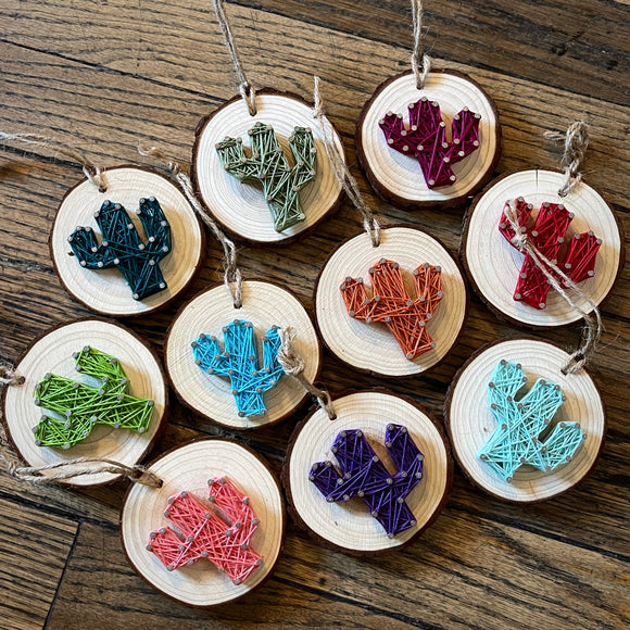 Cacti Ornaments by String & Stencil