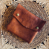 Soft Leather Snap Pouches