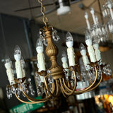 Vintage Ten-Arm Chandelier