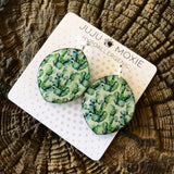 Large Resin Coated Dropdown Earrings