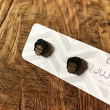 Wooden Post Earrings