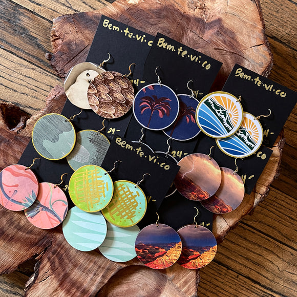 Upcycled Earrings by Bem·Te·Vi·Co*