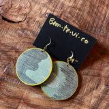 Round Upcycled Earrings by Bem·Te·Vi·Co