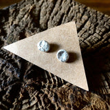 Silver Drop Stud Earrings by Lumenrose