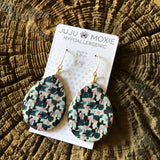 Large Resin Coated Dropdown Earrings