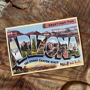 Greetings from Tucson and Arizona Postcard