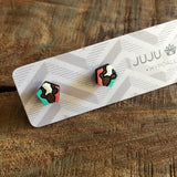 Wooden Stud Earrings by Juju & Moxie