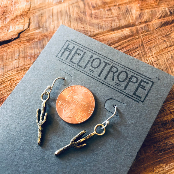 Tiny Saguaro Earrings by Heliotrope