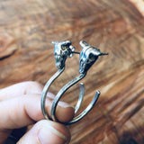 Large Silver Hoop Earrings by High & Dry Jewelry