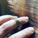 Stamped Tucson and Arizona Rings by Heliotrope
