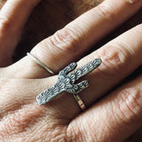 Textured Saguaro Rings by Heliotrope