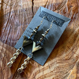 Bone/Gemstone Accent Earrings by Heliotrope