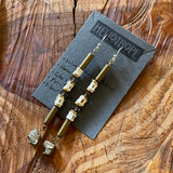 Bone/Gemstone Accent Earrings by Heliotrope
