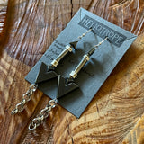 Bone/Gemstone Accent Earrings by Heliotrope