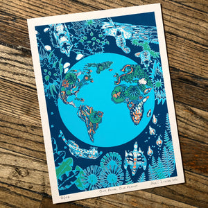 "Our Pond, Our Planet" Print by Alexclamation Ink*