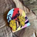 Wooden Cacti Earrings by Juju and Moxie Co.