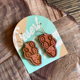 Wooden Cacti Earrings by Juju and Moxie Co.