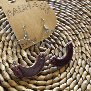 Bauhaus Crescent Earrings by Tough Kitty Designs*
