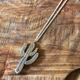 Chunky Cast Saguaro Necklace by Heliotrope