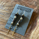 Bone/Gemstone Accent Earrings by Heliotrope