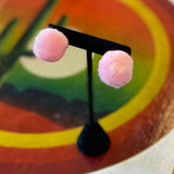 Vintage Pom Pom Earrings by Monster Booty Threads