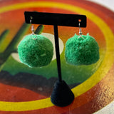 Vintage Pom Pom Earrings by Monster Booty Threads