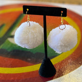Vintage Pom Pom Earrings by Monster Booty Threads