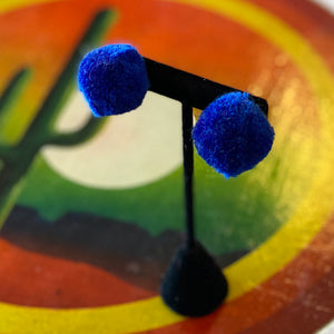 Vintage Pom Pom Earrings by Monster Booty Threads