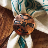 Copper Overlay Bandana Clip