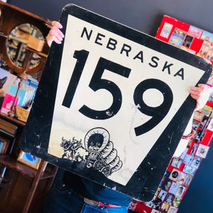 Vintage Nebraska Highway Sign