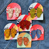 Wooden Dangle Earrings by Juju & Moxie