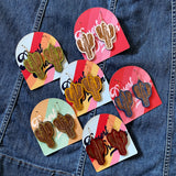Wooden Dangle Earrings by Juju & Moxie