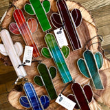 Stained Glass Saguaro Sun-Catchers by The Glass Desert