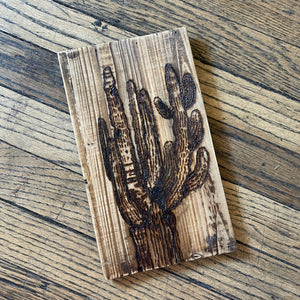 Saguaro Pyrography by Joe Marshall