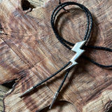 White Bronze & Silver Cast Bolo Ties by Heliotrope