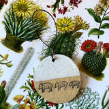 Rustic Handmade Ceramic Ornaments by Crooked Tree Ceramics