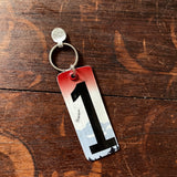 License Plate Key Ring by The Lost Highway Sign Company